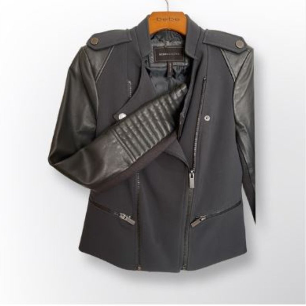 BCBGMAXAZRIA Fern Ava Moto Jacket | XS